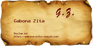 Gabona Zita névjegykártya